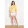 LOLALIZA gestreepte blouse geel