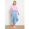 LOLALIZA midi rok blauw