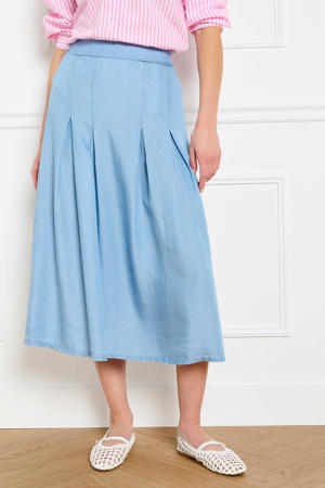 midi rok blauw