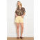 LOLALIZA gebloemde blouse donkerbruin