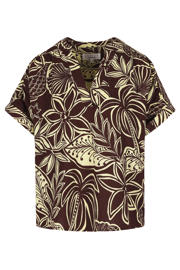 thumbnail: LOLALIZA gebloemde blouse donkerbruin