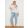 LOLALIZA gestreepte blouse ecru