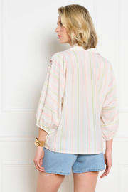 thumbnail: LOLALIZA gestreepte blouse ecru