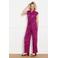 LOLALIZA gebloemde jumpsuit roze