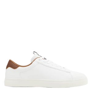 imitatieleren sneakers wit