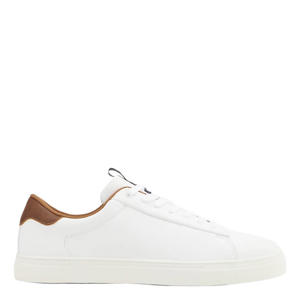 imitatieleren sneakers wit