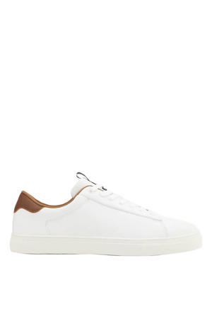 imitatieleren sneakers wit