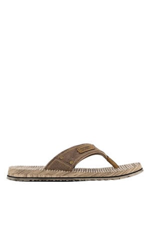 Quill teenslippers bruin