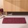 NOUS Living katoenen badmat 80x50 cm - donkerrood