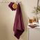 NOUS Living katoenen washandje 20x15 cm - donkerrood