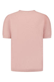 thumbnail: No Excess regular T-shirt fijn gebreid roze
