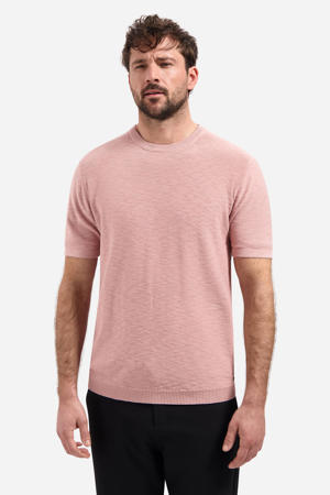 regular T-shirt fijn gebreid roze