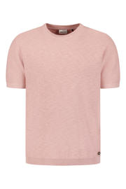 thumbnail: No Excess regular T-shirt fijn gebreid roze