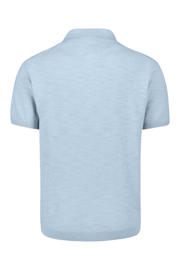 thumbnail: No Excess regular polo fijn gebreid lichtblauw