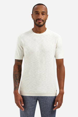 regular T-shirt fijn gebreid ecru