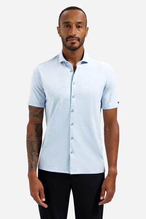 regular casual overhemd lichtblauw