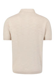 thumbnail: No Excess regular polo fijn gebreid beige