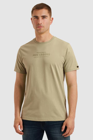 regular T-shirt kaki