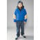 Moodstreet gewatteerde winterjas - helderblauw/beige