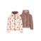 Moodstreet winterjas met stippen - ecru