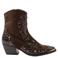Lazamani western leren cowboy boots - donkerbruin