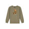 Baron Filou Honeygang sweater met print - kaki