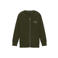 Baron Filou Honeygang sweatvest met backprint - olijfgroen