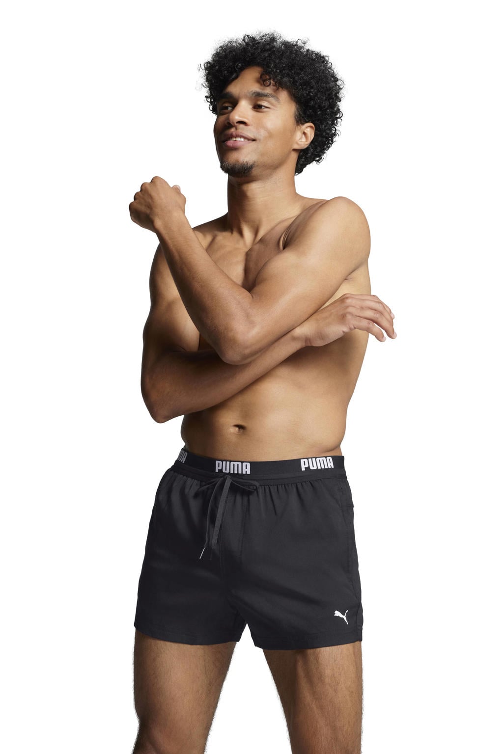 Puma zwemshort met logo zwart