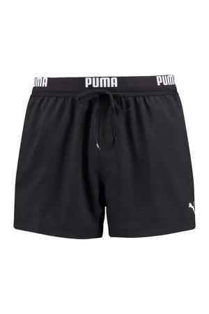 zwemshort met logo zwart