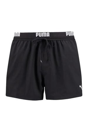 zwemshort met logo zwart