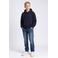 Petrol Industries hoodie met logo - donkerblauw