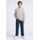 Petrol Industries sweater met backprint - grijs