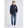 Petrol Industries hoodie met backprint - donkerblauw
