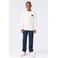 Petrol Industries sweater met logo - ecru