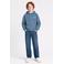 Petrol Industries hoodie met backprint - blauw