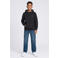 Petrol Industries rechtvallende hoodie met logo - zwart