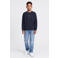 Petrol Industries rechtvallende sweater met print - marineblauw