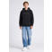 Petrol Industries rechtvallende hoodie met print - zwart