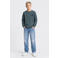 Petrol Industries rechtvallende sweater met print - grijsblauw