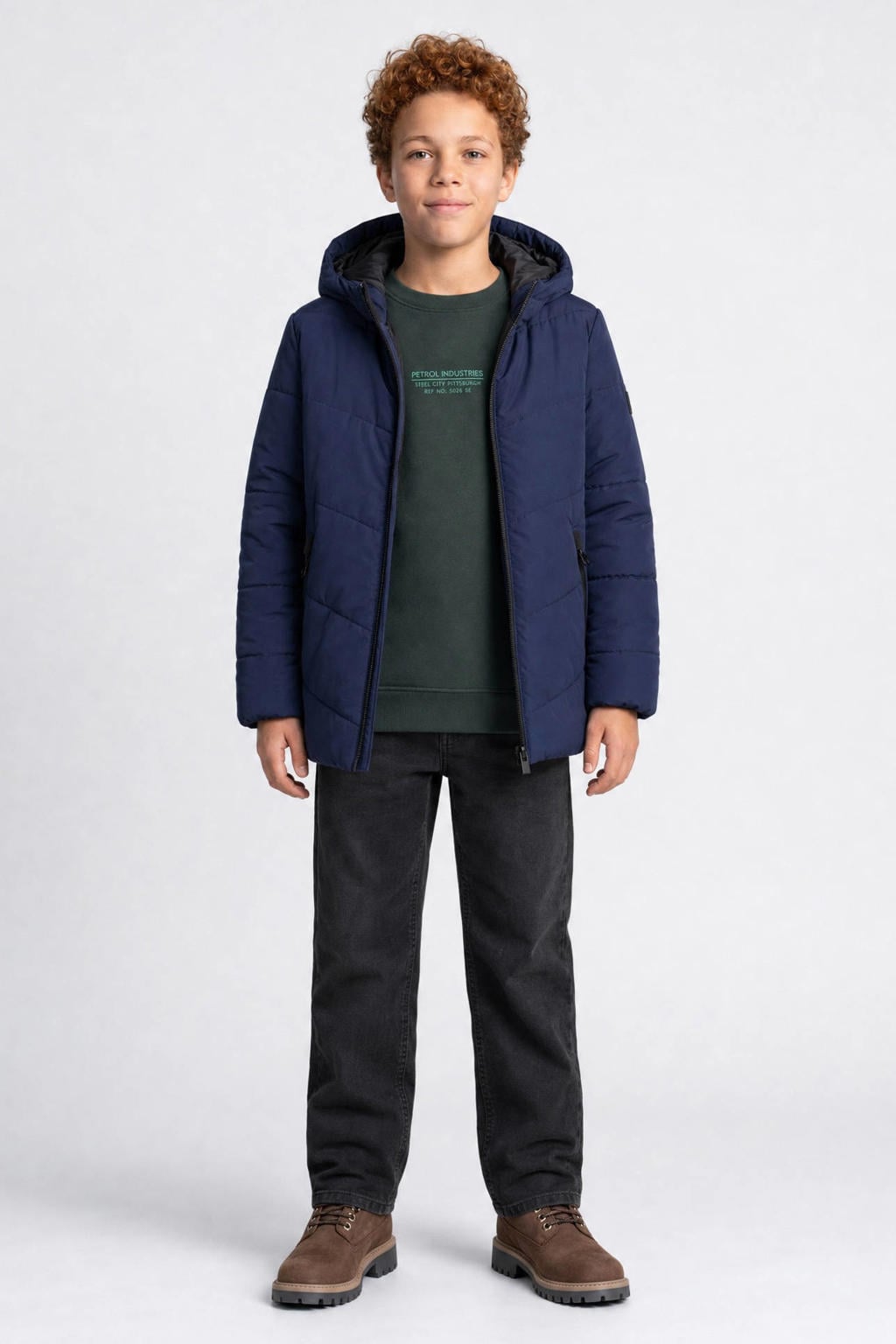 Petrol Industries winterjas - donkerblauw