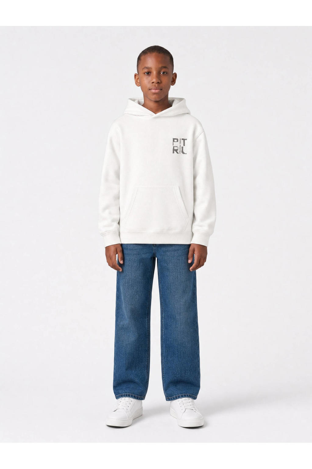 Petrol Industries sweater met backprint - beige