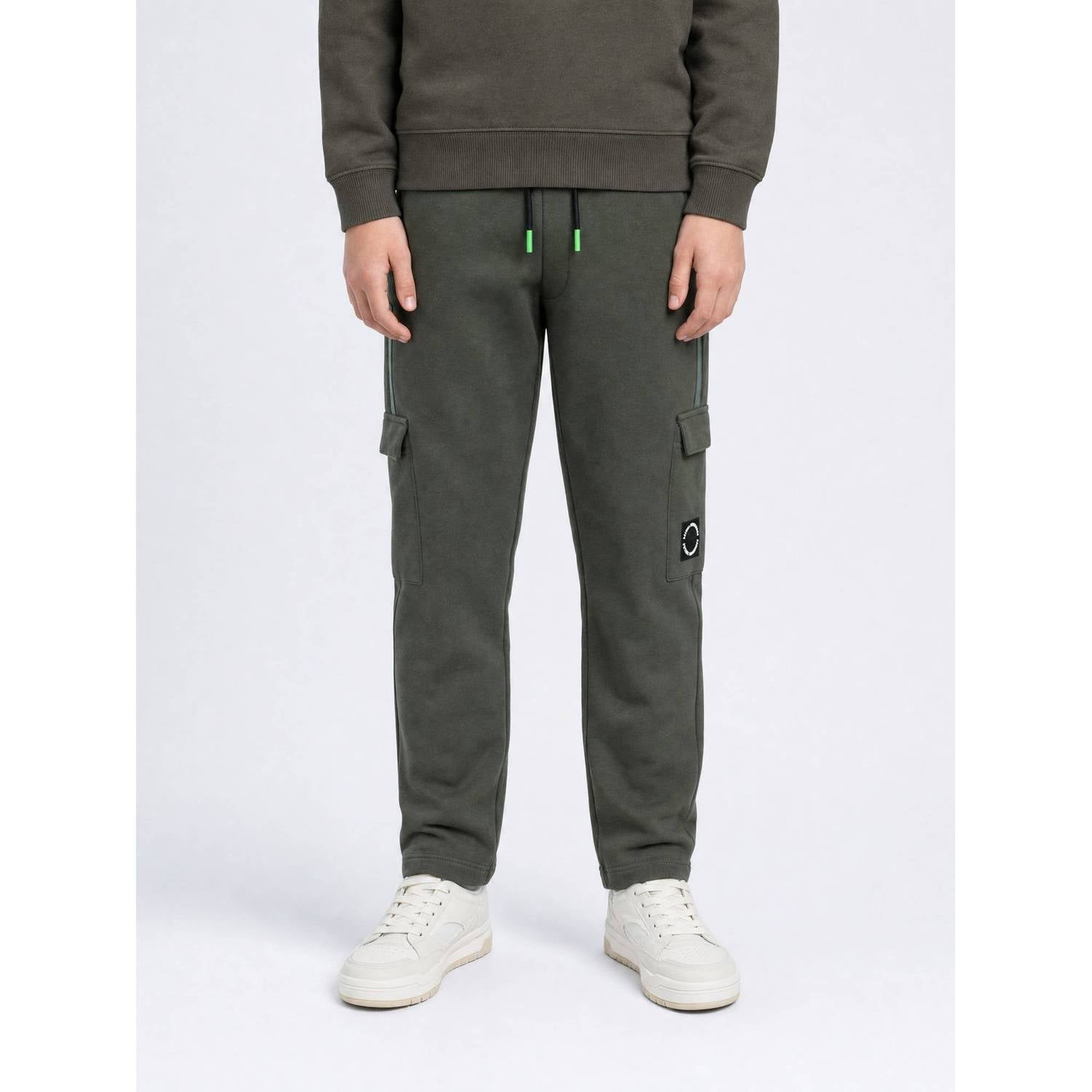 Petrol Industries junior relaxed fit cargo joggingbroek kaki