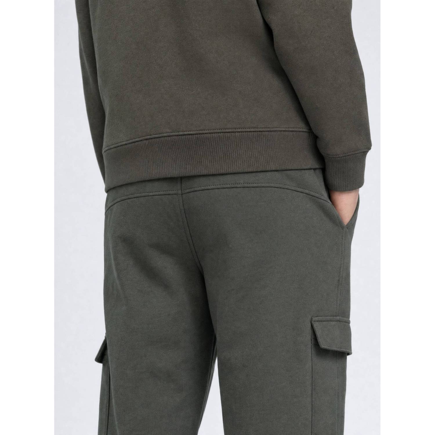 Petrol Industries junior relaxed fit cargo joggingbroek kaki