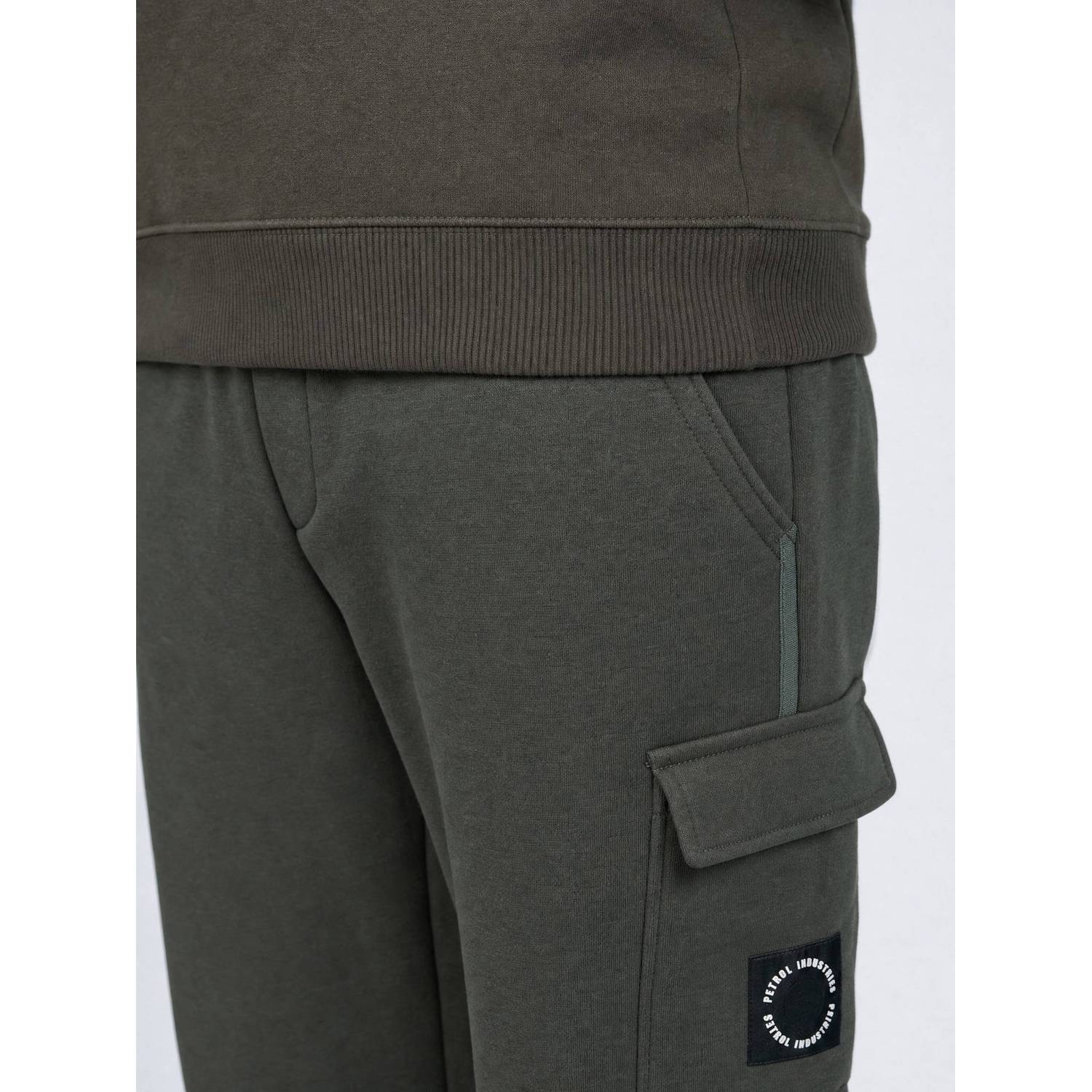 Petrol Industries junior relaxed fit cargo joggingbroek kaki