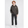 Petrol Industries hoodie met backprint - donkergroen