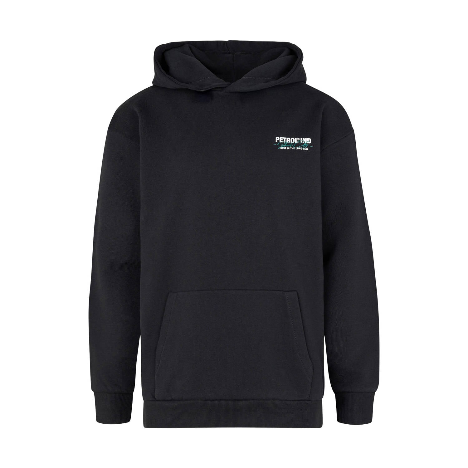 Petrol Industries hoodie met backprint zwart