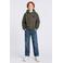 Petrol Industries hoodie met logo - kaki