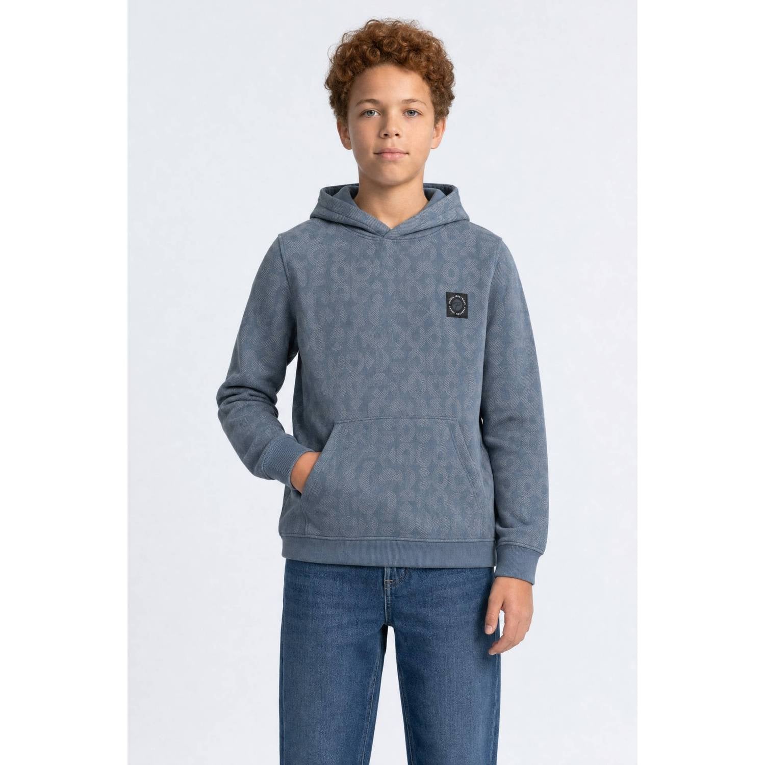 Petrol Industries hoodie met logo blauw