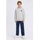 Petrol Industries hoodie met logo - lichtgrijs