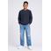 Petrol Industries sweater met logo - donkerblauw